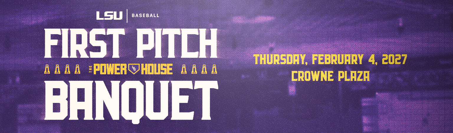 LSU Baseball First Pitch Banquet — Thursday, February 4, 2027, Crowne Plaza